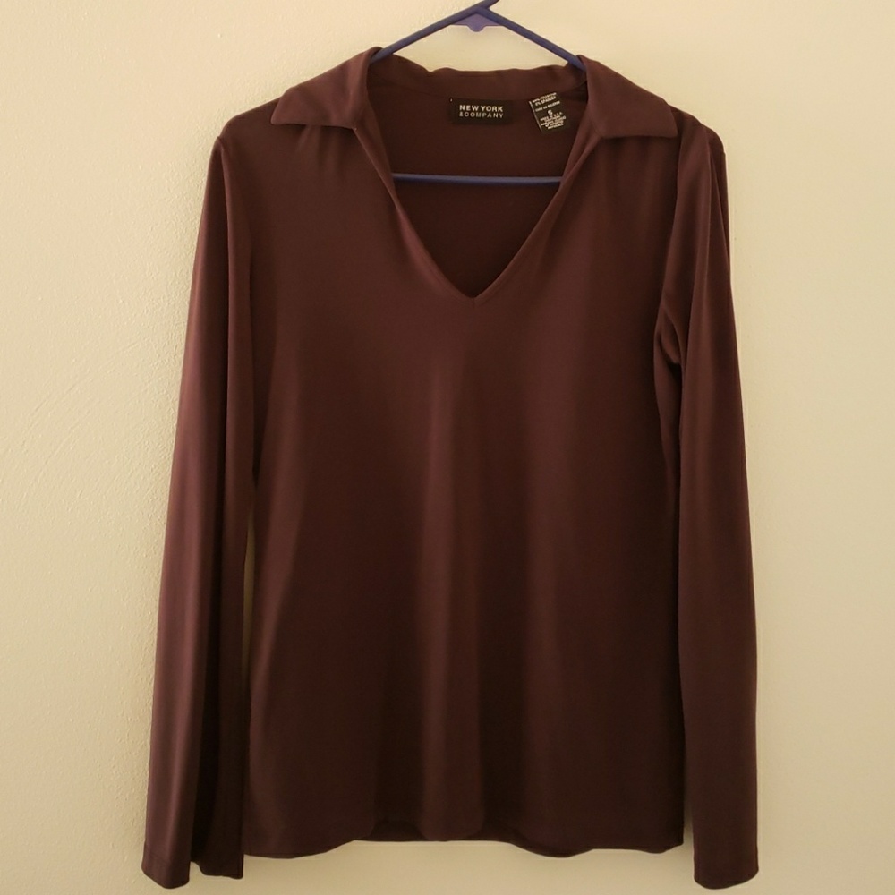 Purple vneck